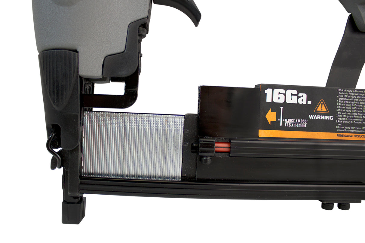Pneumatic 3-in-1 16-Gauge and 18-Gauge 2-1/2" Finish Nailer / Stapler