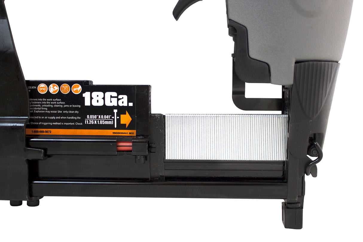 Pneumatic 3-in-1 16-Gauge and 18-Gauge 2-1/2" Finish Nailer / Stapler
