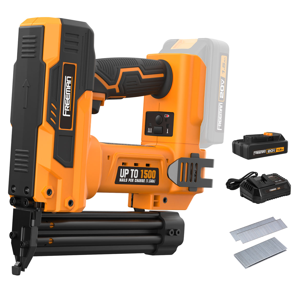 20V Cordless 2-in-1 18 Gauge 1-1/4" Brad Nailer, and Narrow Crown Stapler Kit