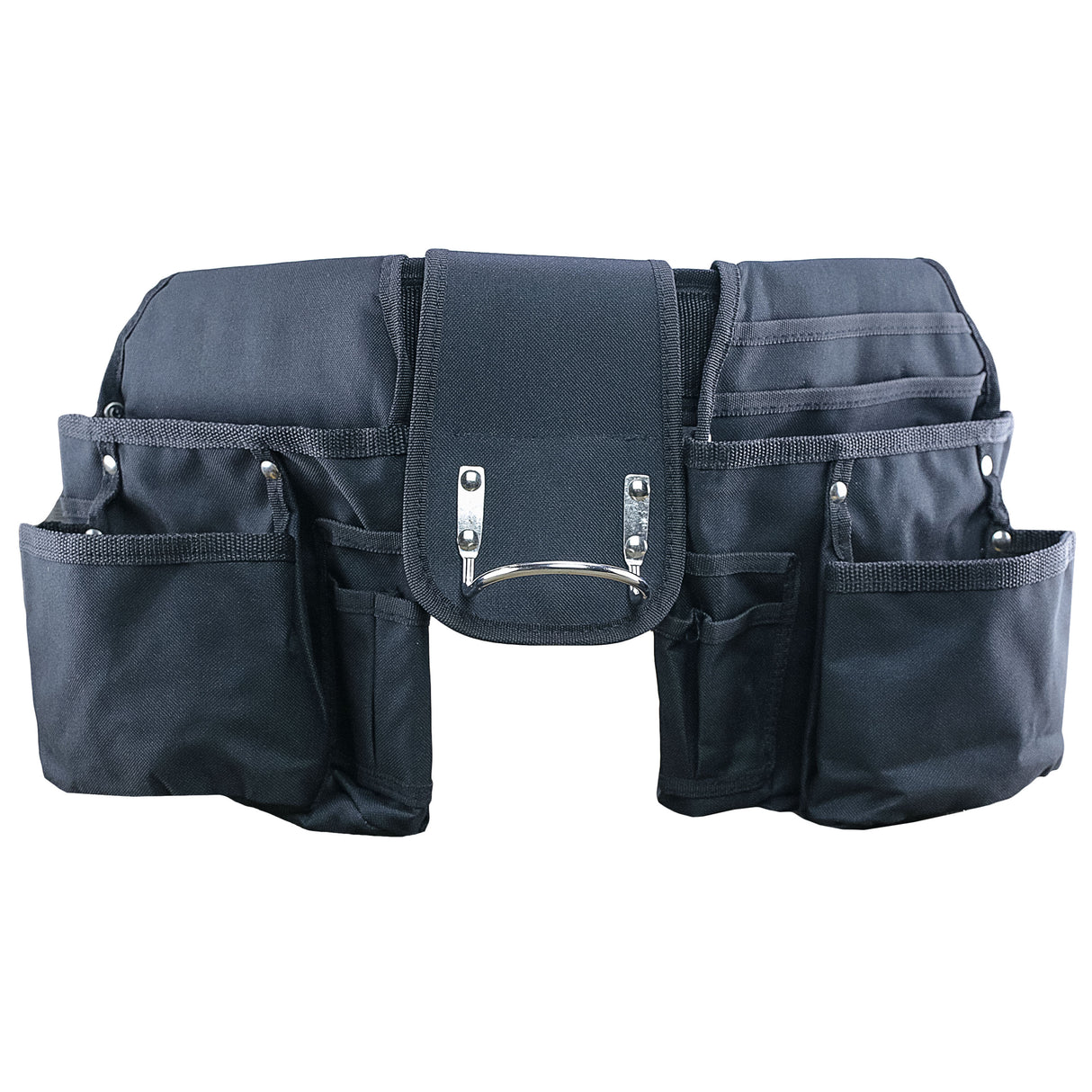 Canvas Tool Belt with Hammer Holster, Pockets, and Adjustable Belt