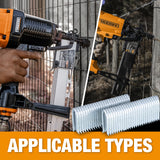 10.5-Gauge 7/8" to 1-9/16" Glue Collated Galvanized Fencing Staples (1500 Count)