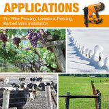 20V Cordless and Brushless 10.5-Gauge 1-9/16" Fencing Stapler Kit