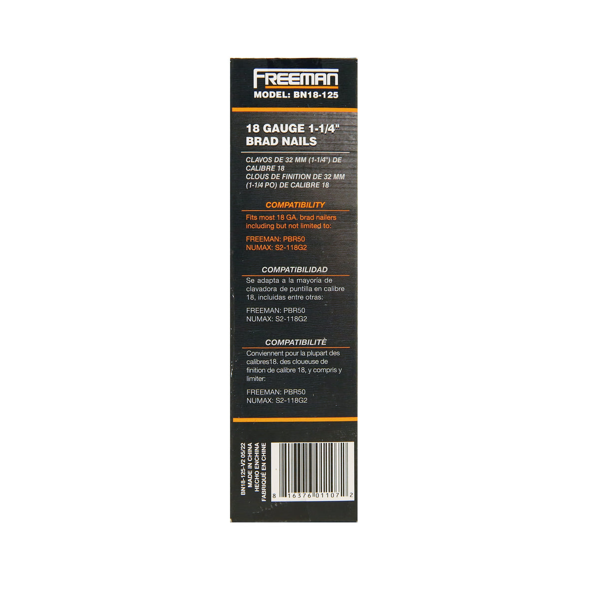 18-Gauge 1-1/4" Glue Collated Brad Nails (1000 Count)