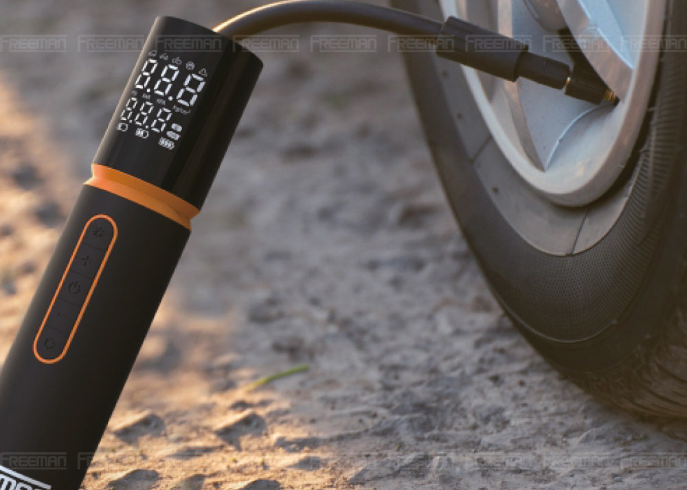 12V Cordless Digital Smart Tire Inflator / Portable Air Compressor, Power Bank, and LED Light