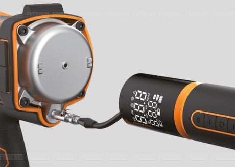 Inflador de neumáticos digital inteligente inalámbrico de 12 V / Compresor de aire portátil, batería externa y luz LED