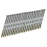 FR.113-238BRS 21 Degree .113" x 2-3/8" Plastic Collated Bright Finish Ring Shank Full Round Head Framing Nails (2000 Count)