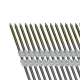 FR.113-238BRS 21 Degree .113" x 2-3/8" Plastic Collated Bright Finish Ring Shank Full Round Head Framing Nails (2000 Count)