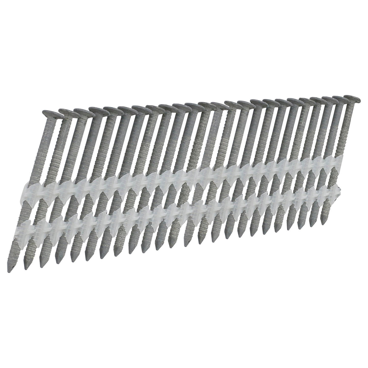 FR.113-2GRS 21 Degree .113" x 2" Plastic Collated Galvanized Ring Shank Full Round Head Framing Nails (2000 Count)