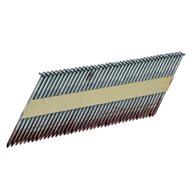 FR.113-34-238BRS 34 Degree .113" x 2-3/8" Paper Collated Bright Finish Ring Shank Clipped Head Framing Nails (2000 Count)