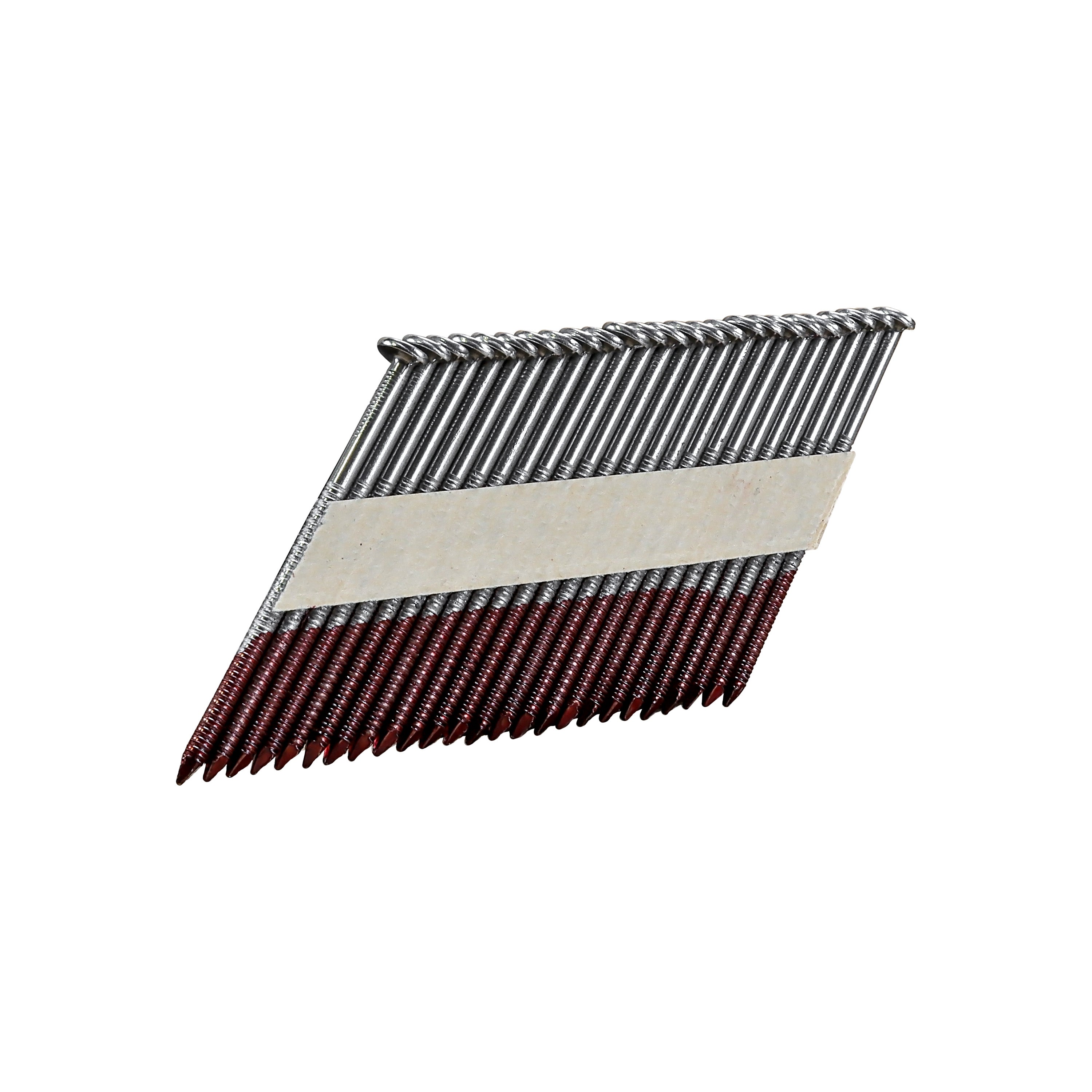 2500pcs .113″ Ring Shank Nails - Paper Strip Collated, Hot-Dip Galvanized - Decorex DHSNR-2.113