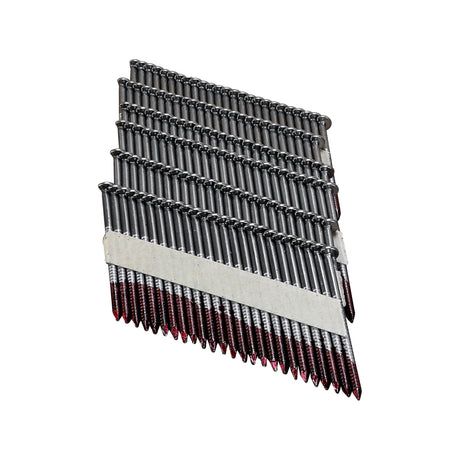 34 Degree .131" x 3" to 3-1/4" Paper Collated Bright Smooth Shank Framing Nails (2000 Count)
