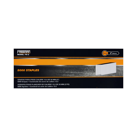 15.5-Gauge 1-1/2" to 2" Glue Collated Flooring Staples with 1/2" Crown