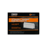 16-Gauge 1" Glue Collated Barbed Fencing Staples (2000 Count), FS16G1