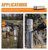 9-Gauge 1-1/2" Glue Collated Fencing Staples (500 Count)