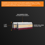 9-Gauge 1-1/2" Glue Collated Fencing Staples (500 Count)