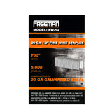 20-Gauge 1/2" Glue Collated Fine Wire Staples (5000 Count)