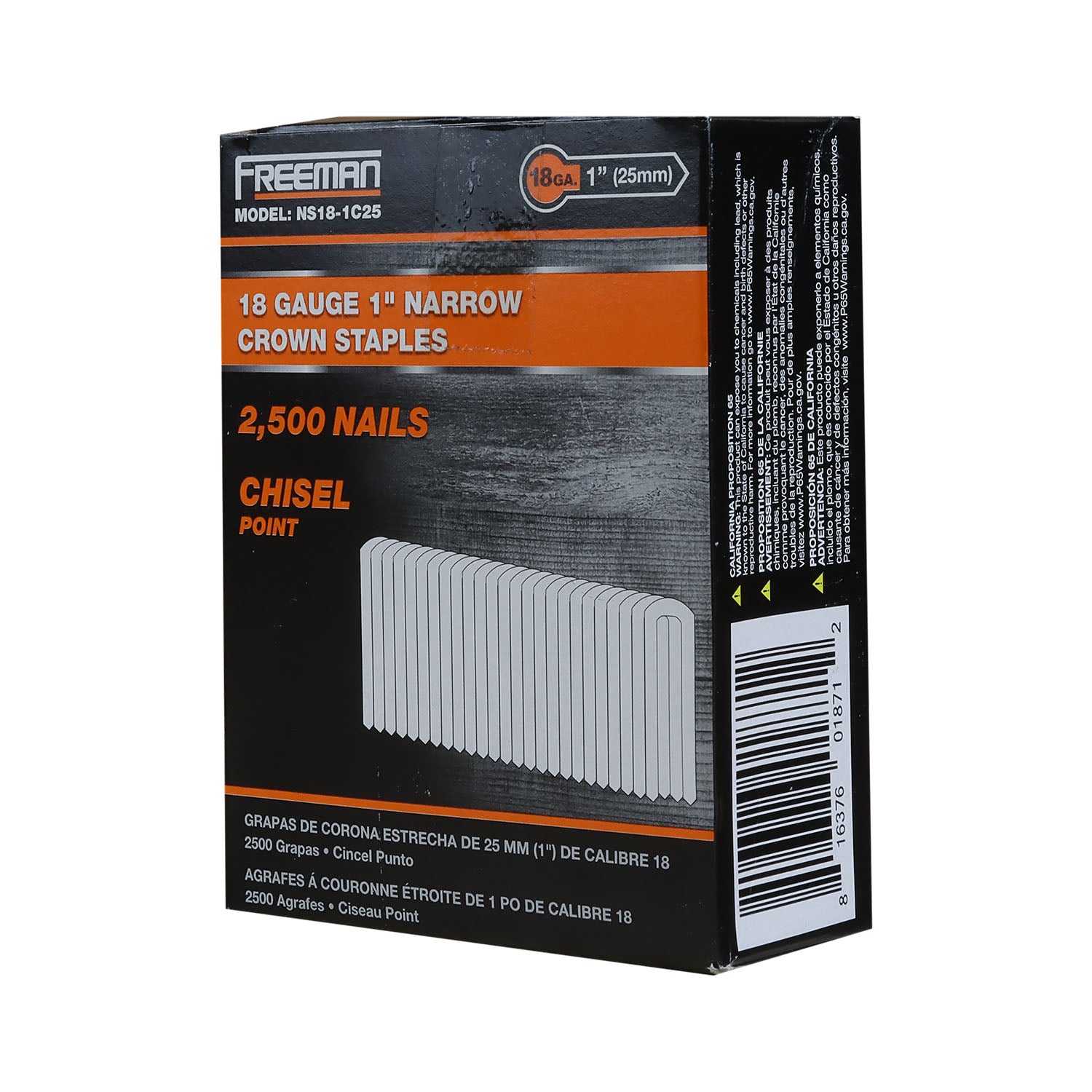 Freeman NS18-1 18-Gauge Glue Collated 1 Freeman NS18-1 18-Gauge Glue Collated 1