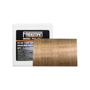 P23-138 23-Gauge 1-3/8" Glue Collated Headless Micro Pins (10,000 Count)