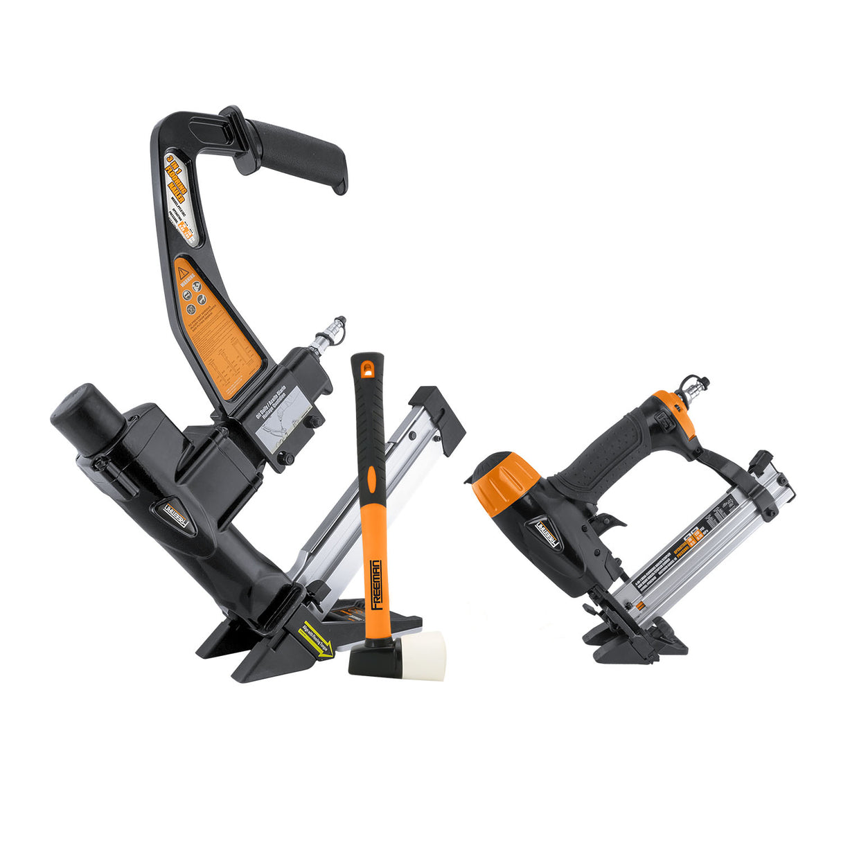 Professional Pneumatic Flooring Nailer Kit with Fasteners (2-Piece) Professional Pneumatic Flooring Nailer Kit with Fasteners (2-Piece)