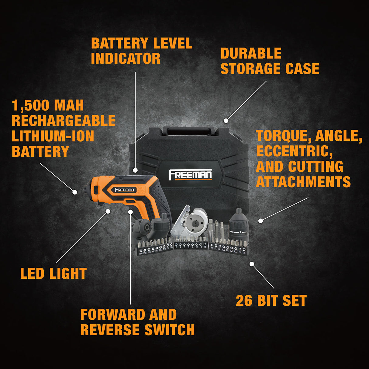 P36VCMSK 3.6 Volt Cordless 5-in-1 Mini Screwdriver Kit