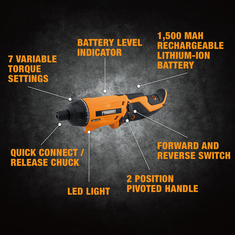 P36VCS 3.6 Volt Cordless Screwdriver Kit