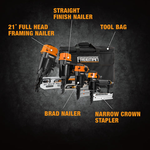 P421645040 Pneumatic Framing and Finishing Kit with Fasteners (4-Piece)