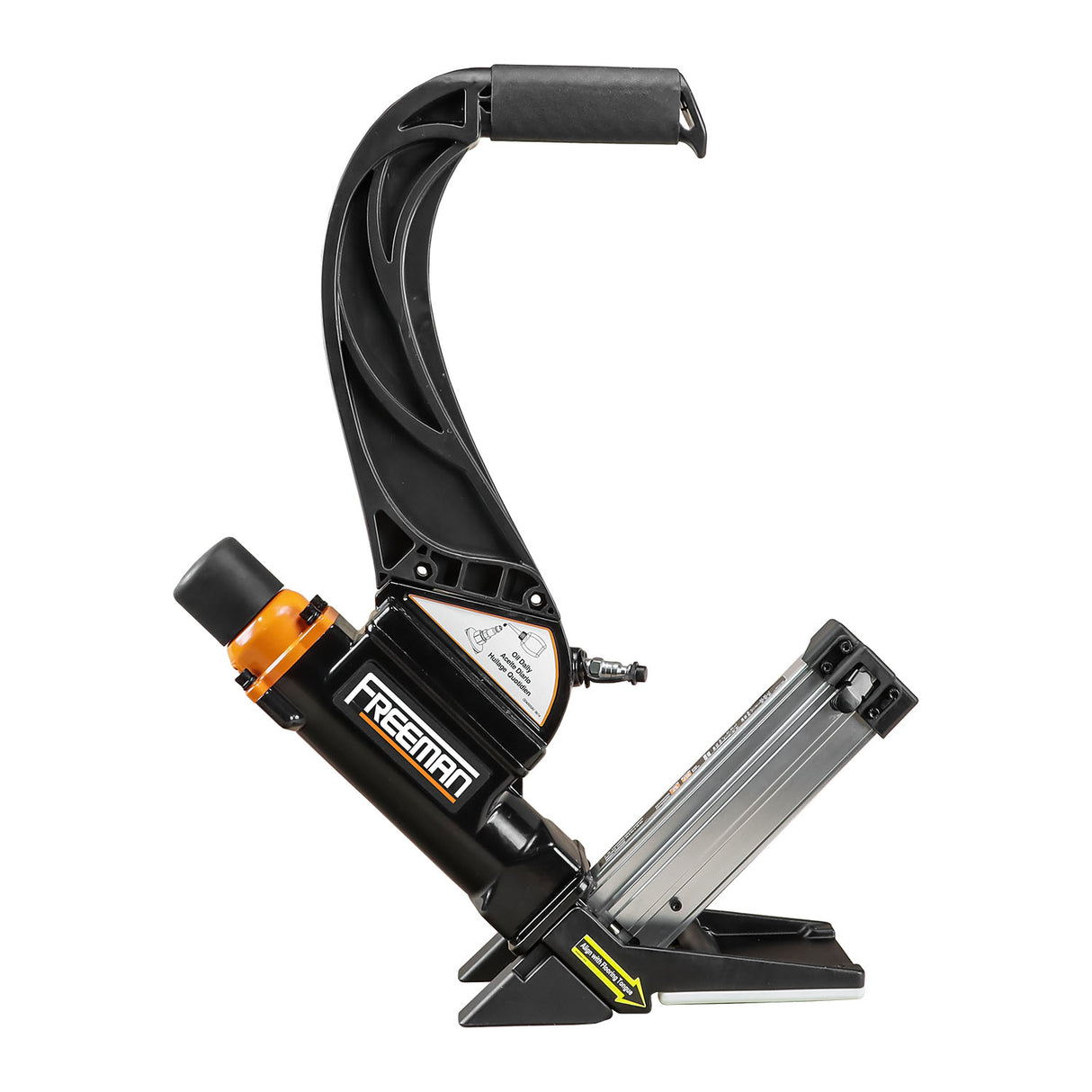 Pneumatic 2-in-1 15-Guage and 16-Gauge 2 in. Dual Handle Flooring Nailer and Stapler Pneumatic 2-in-1 15-Guage and 16-Gauge 2 in. Dual Handle Flooring Nailer and Stapler