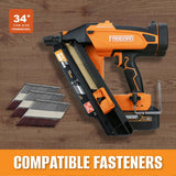 20V Cordless and Brushless 34° 3-1/2" Framing Nailer Kit