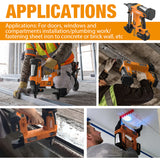 20V Cordless and Brushless 1-5/8" Smart Concrete Pin Nailer Kit (PATENTED)