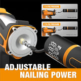 20V Cordless and Brushless 1-5/8" Smart Concrete Pin Nailer Kit (PATENTED)