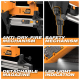20V Cordless and Brushless 1-5/8" Smart Concrete Pin Nailer Kit (PATENTED)