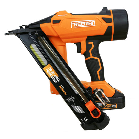 20V Cordless and Brushless 34° 2-1/2" Angle Finish Nailer Kit