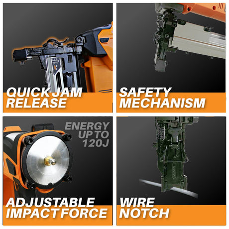 20V Cordless and Brushless 9-Gauge 2" Fencing Stapler Kit
