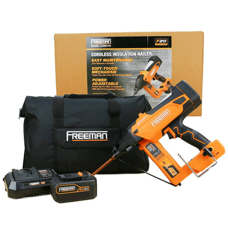 20V Cordless and Brushless Insulation Nailer Kit