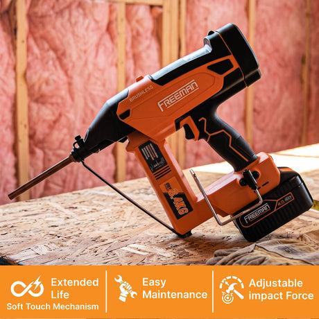 20V Cordless and Brushless Insulation Nailer Kit