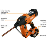 20V Cordless and Brushless Insulation Nailer Kit