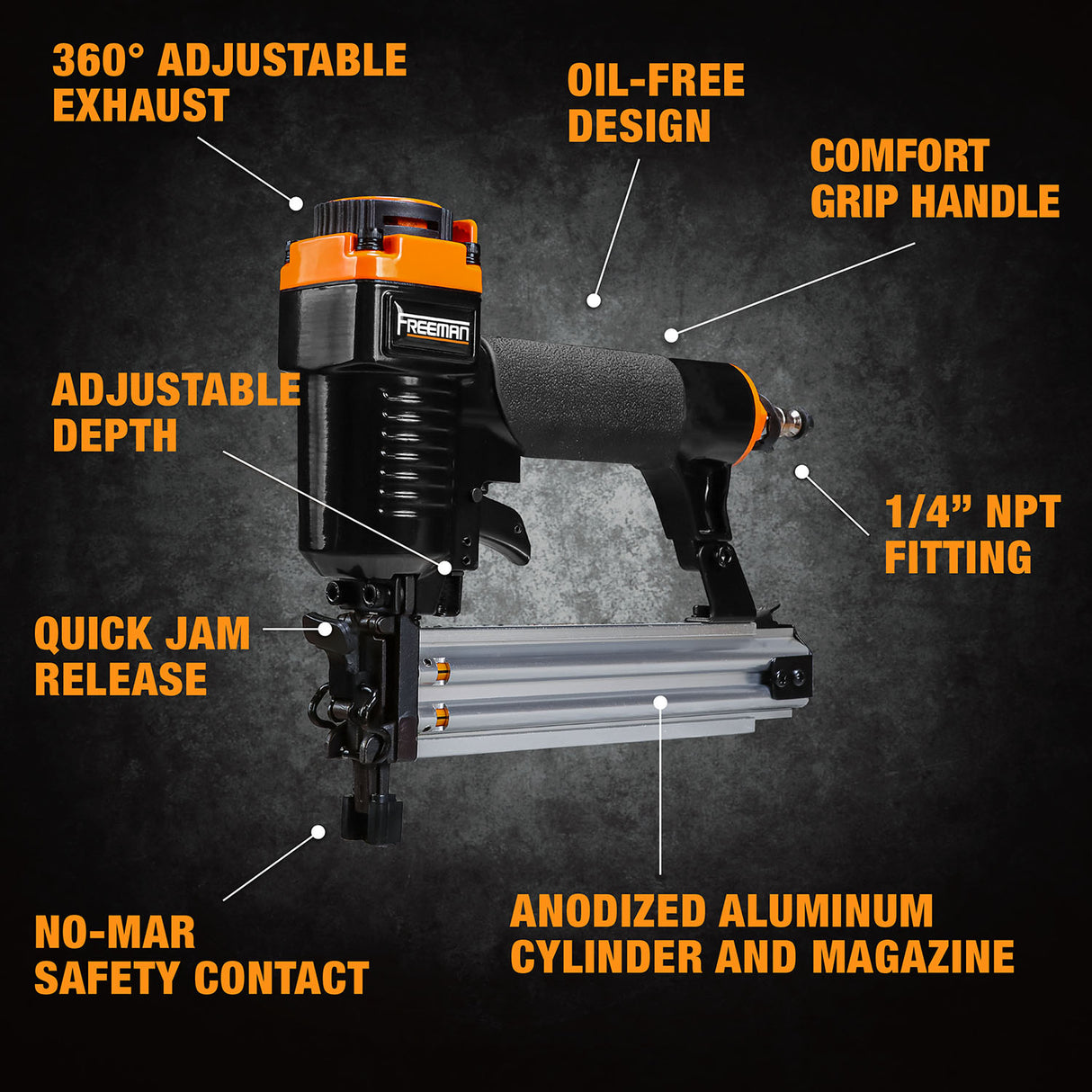 Pneumatic 18-Gauge 1-1/4 in. Brad Nailer with Quick Jam Release Pneumatic 18-Gauge 1-1/4 in. Brad Nailer with Quick Jam Release