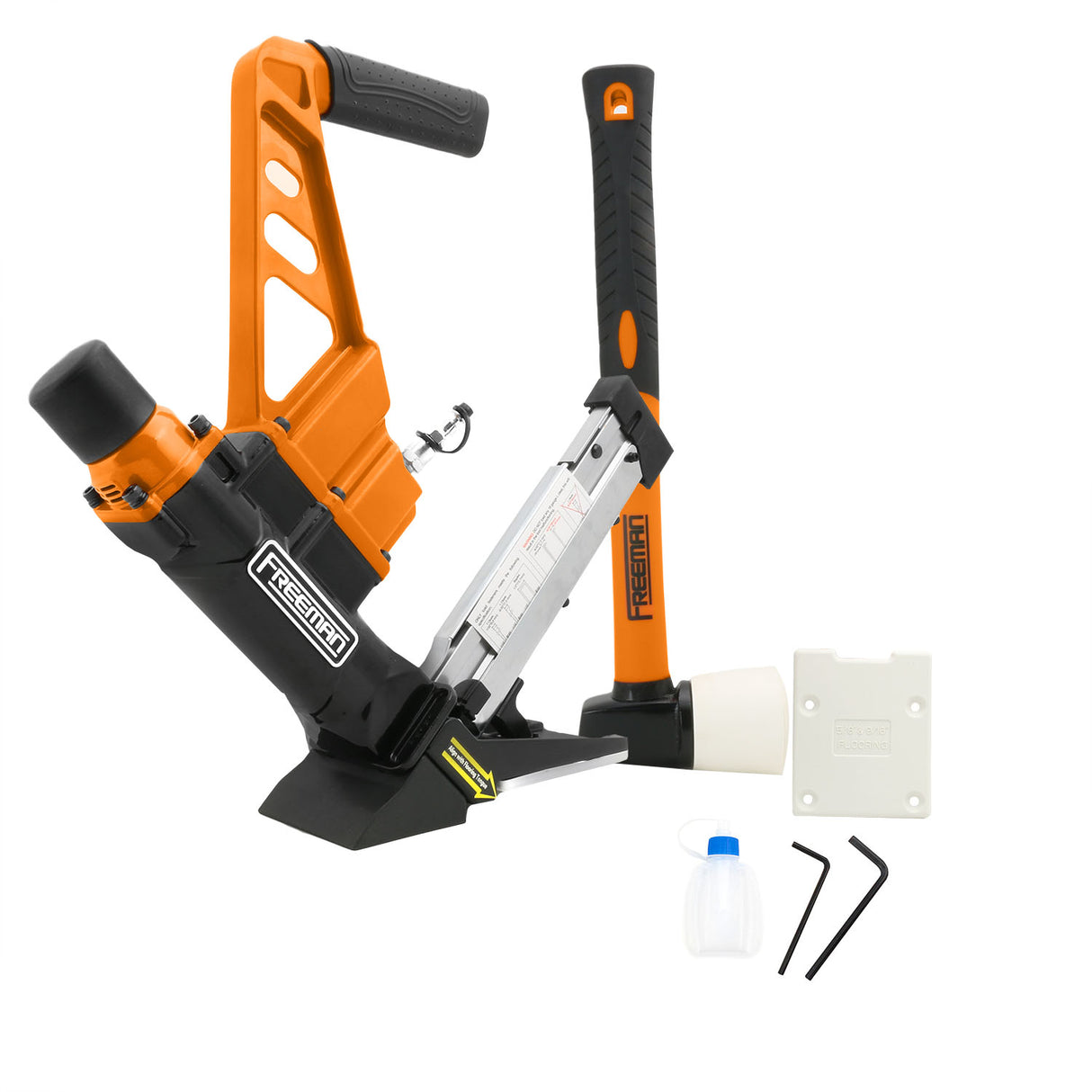 PDX50C Lightweight Pneumatic 3-in-1 15.5-Gauge and 16-Gauge 2" Flooring Nailer / Stapler