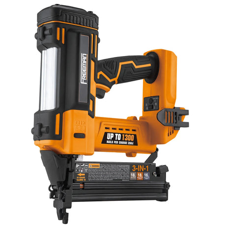 20V Cordless 3-in-1 Finish Nailer / Stapler