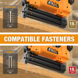 20V Cordless 2-in-1 18-Gauge 1-1/4" Nailer / Stapler Kit, PE20VBR9032