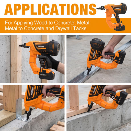 20V Cordless and Brushless 3" Single Pin Concrete Nailer