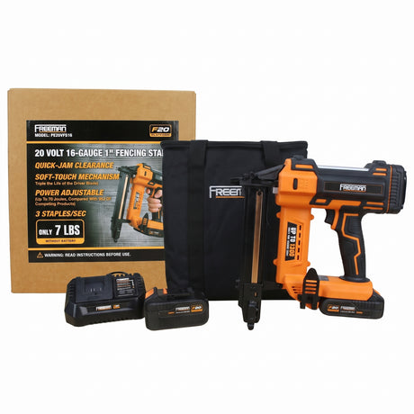 20V Cordless 16-Gauge 1" Fencing Stapler