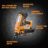 PE20VT2183 20 Volt Cordless and Brushless 21 Degree 3-1/4" Framing Nailer (Tool Only)