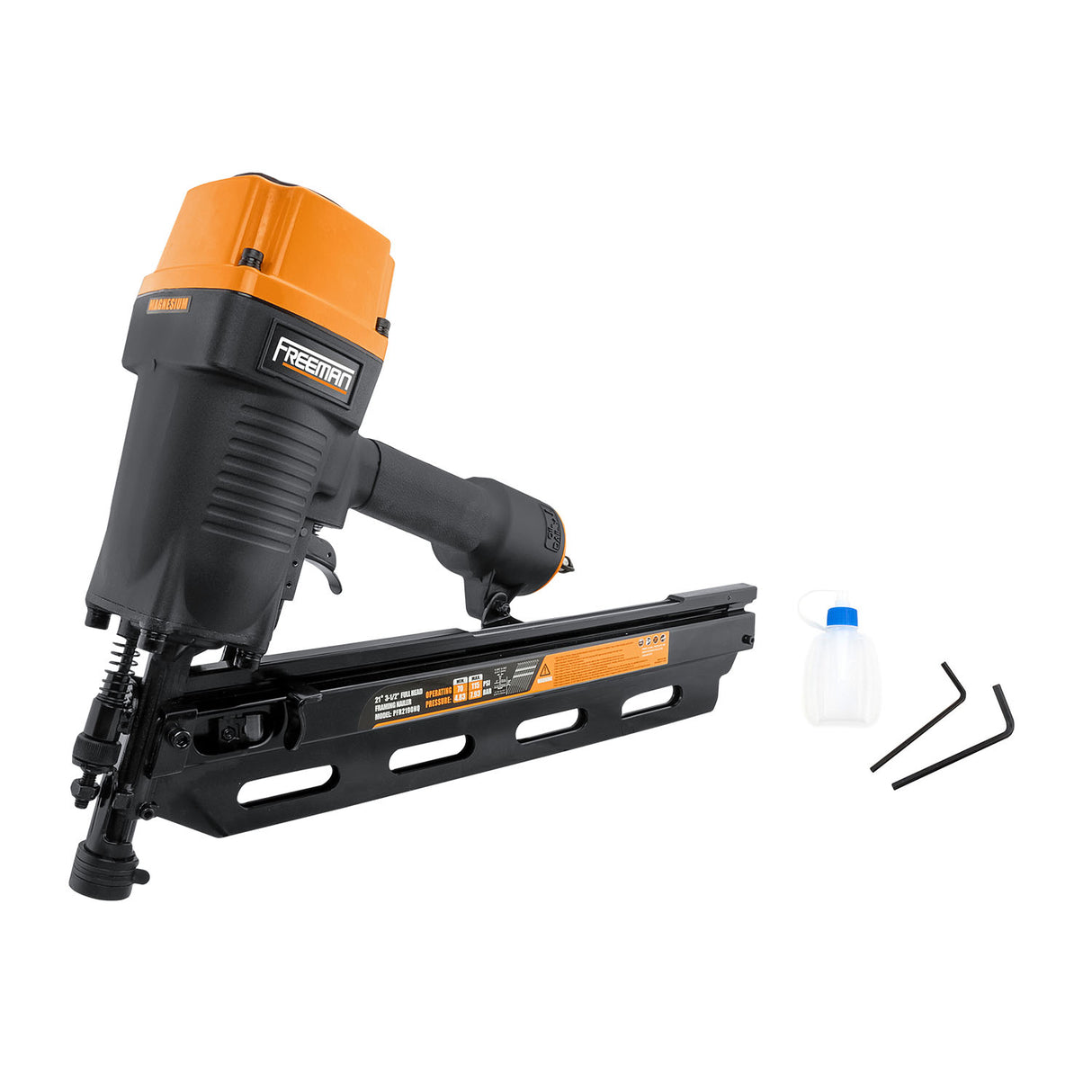 PFR2190NQ Pneumatic 21 Degree 3-1/2" Framing Nailer with Nails