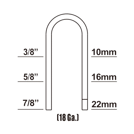 Pneumatic 18-Gauge 7/8" Fencing Stapler