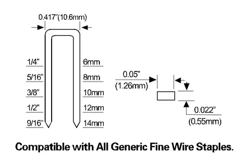 Freeman PFWS Pneumatic 20-Gauge 9/16