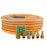 PHF3865WF 3/8" x 65' PU Hybrid High Flow Air Hose Kit