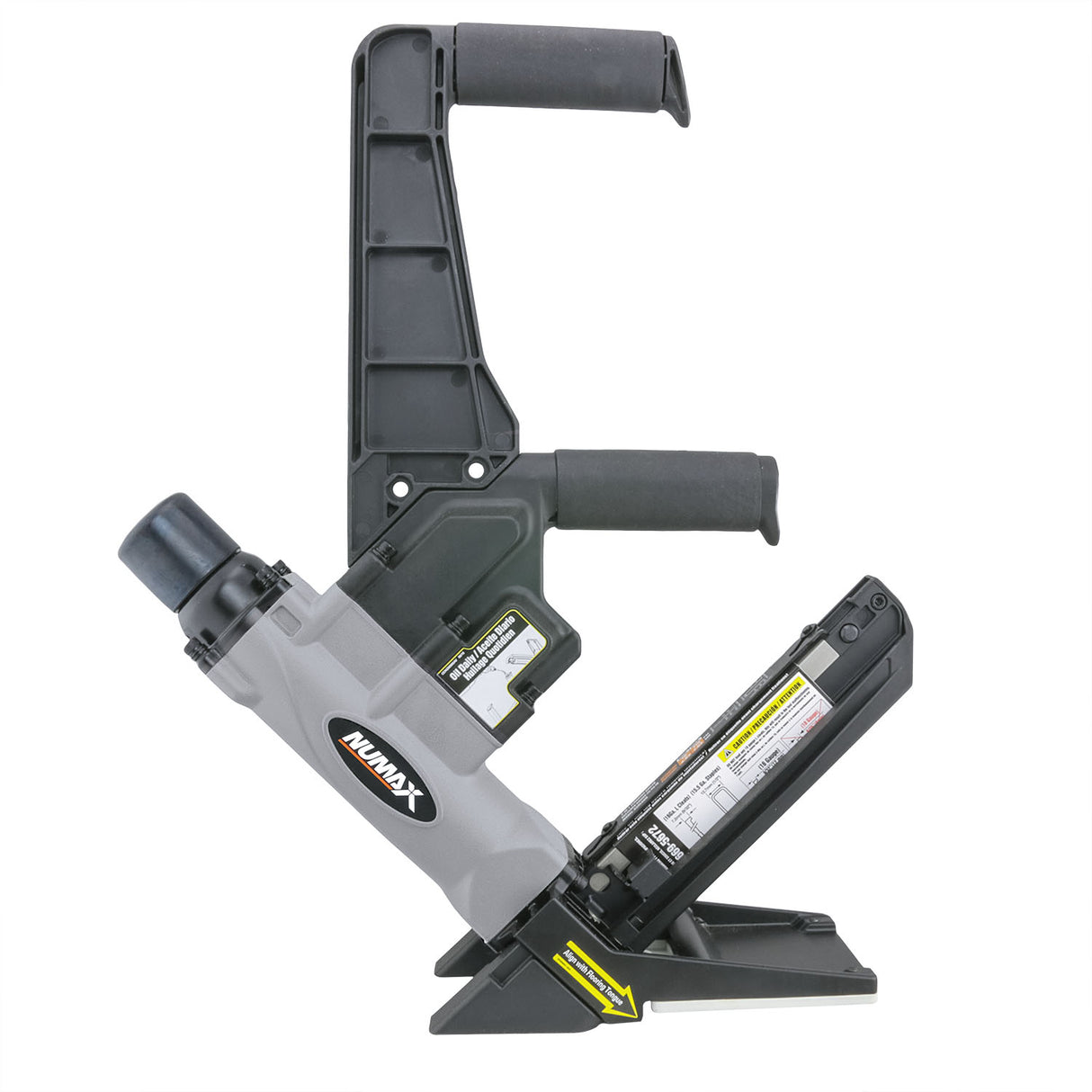 Pneumatic 2-in-1 15.5-Gauge and 16-Gauge 2" Dual Handle Flooring Nailer / Stapler