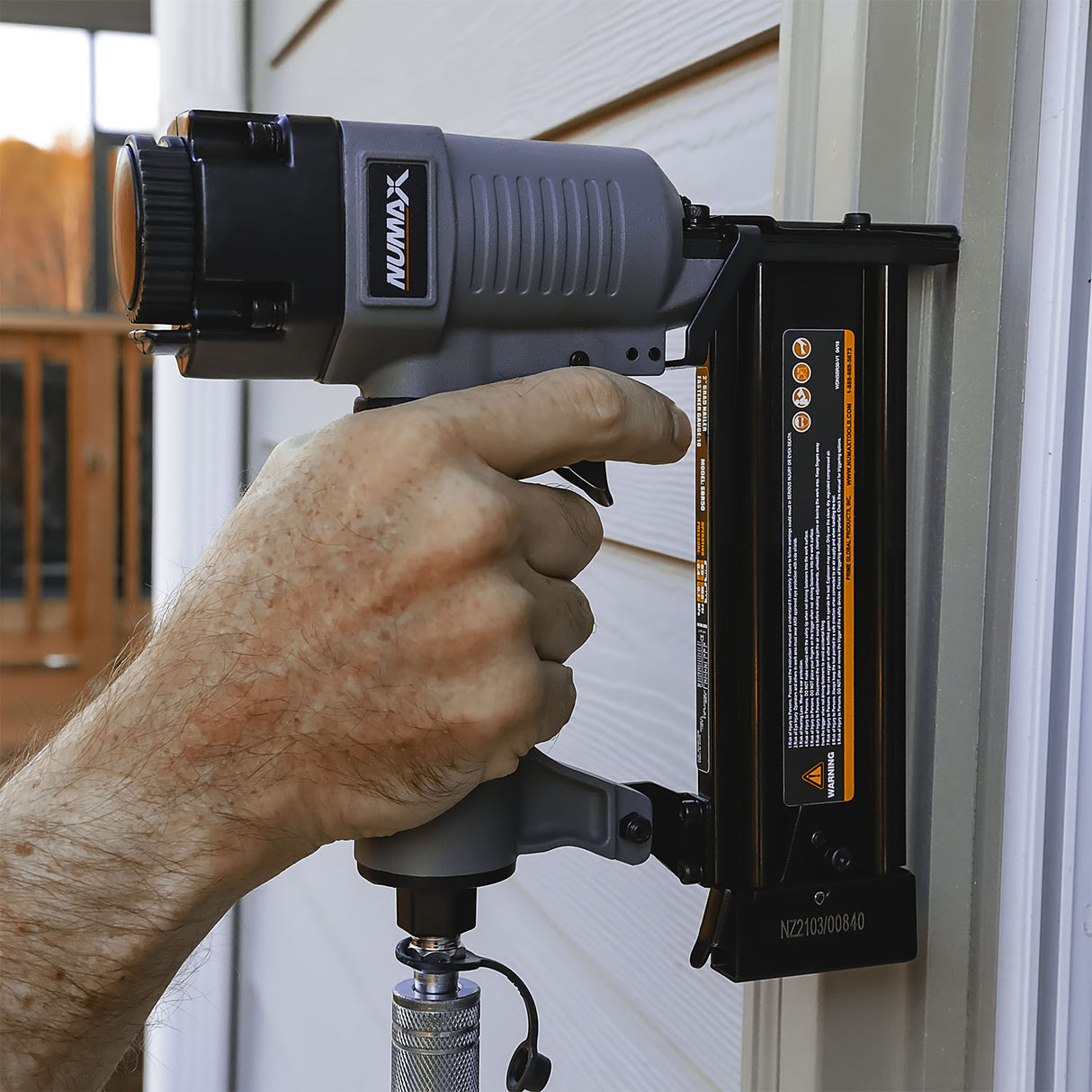 Pneumatic 18-Gauge 2" Brad Nailer with Nails