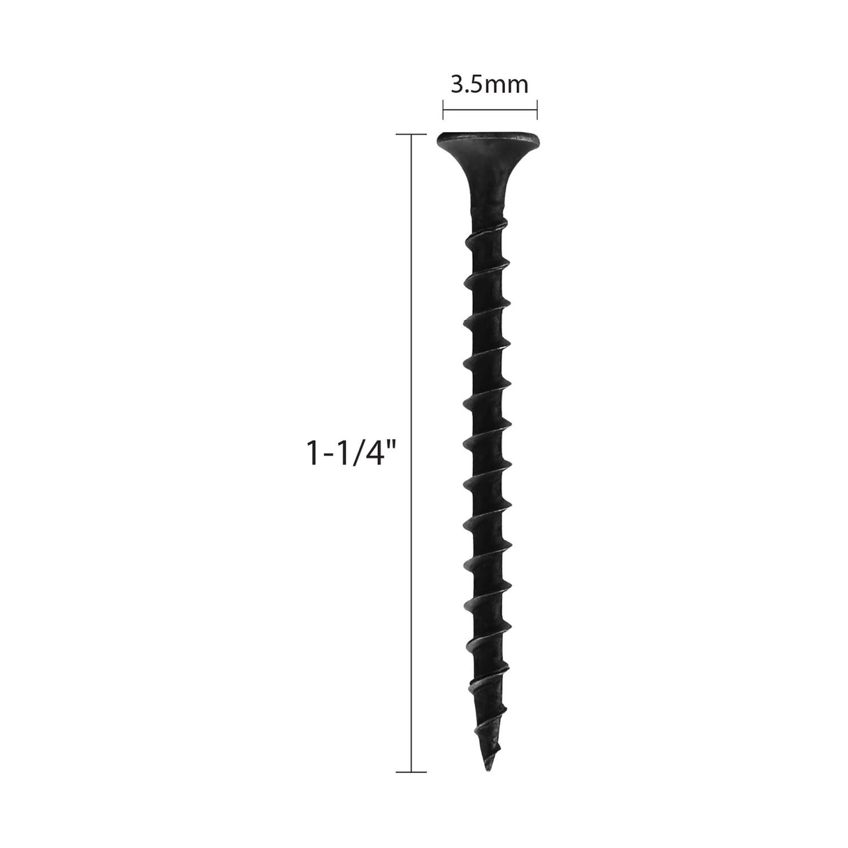 SCRDW-125 #6 x 1-1/4" Phillips Bugle Head Drywall to Wood Screws (1000 Count)